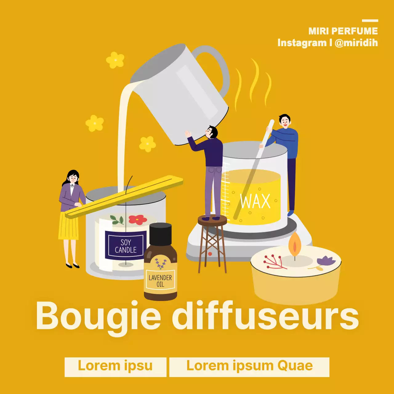 Atelier de diffusion de bougies