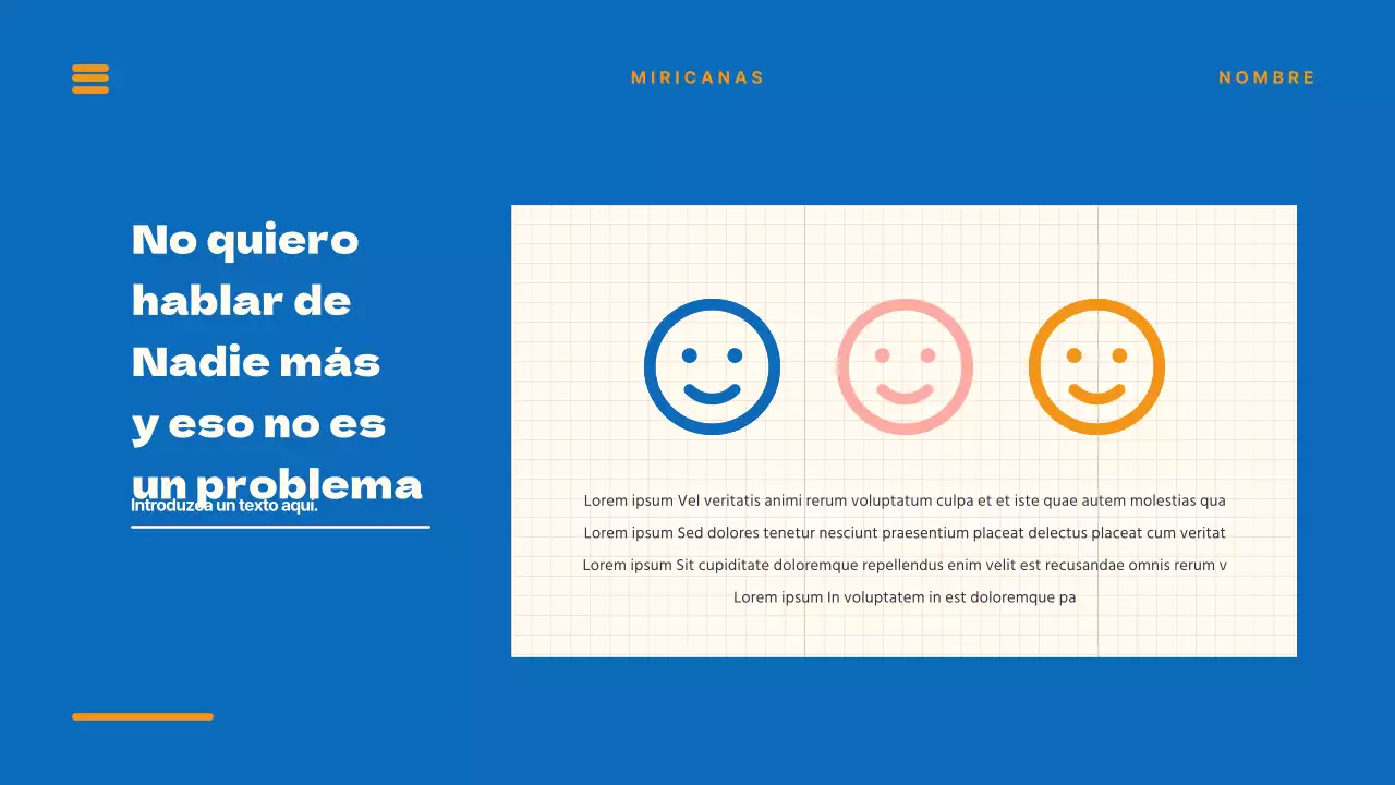 Presentaciones únicas