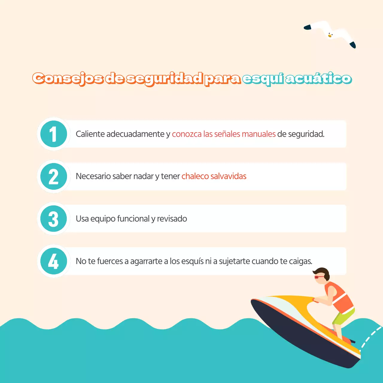 Consejos de seguridad para actividades acuáticas