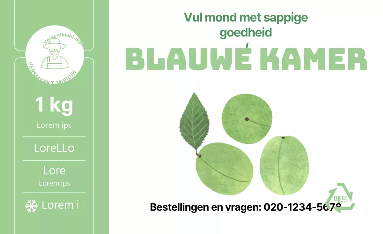 Zomer opbrengst pruim illustratie eenvoudige stickers door kleur