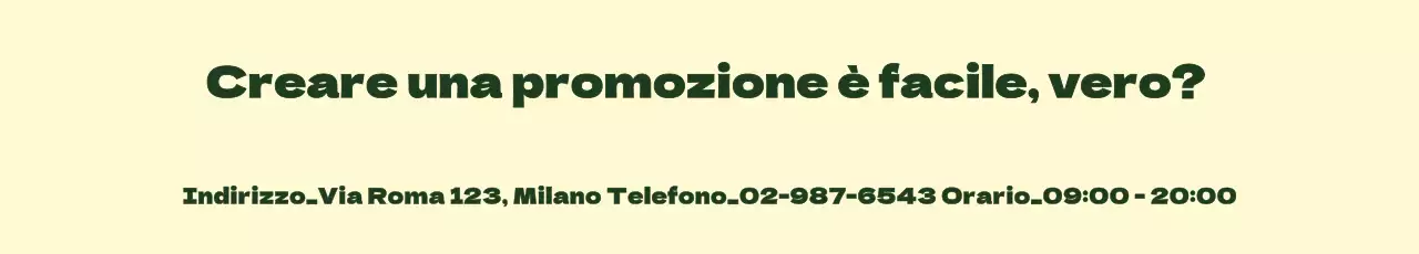 Striscioni promozionali