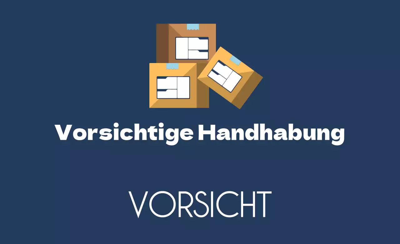 Vorsichtige Handhabung