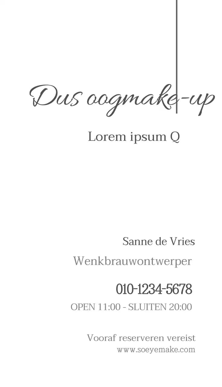 Semi-permanente wimpers