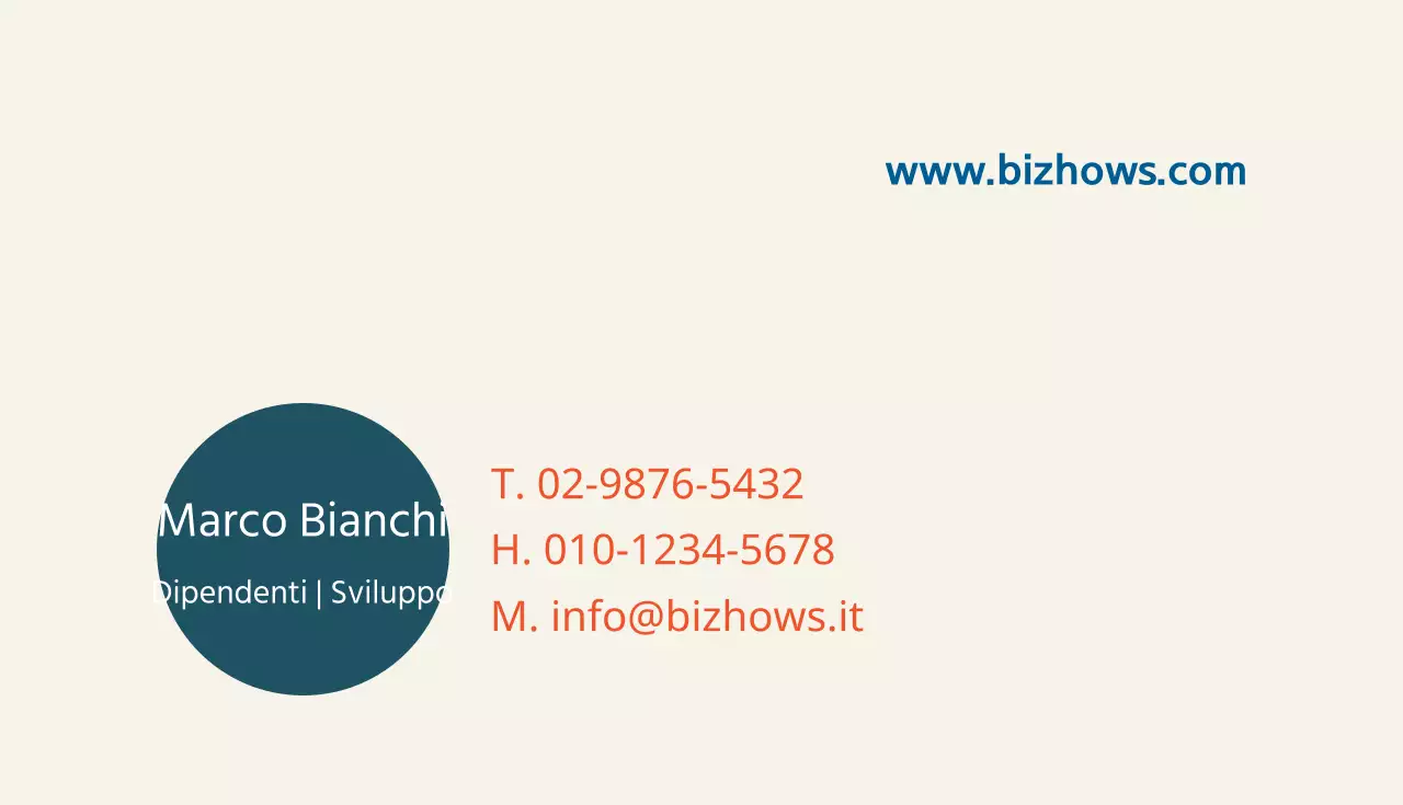 Biglietti da visita aziendali