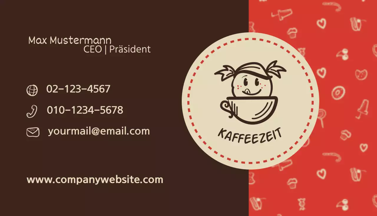 Cafe-Visitenkarten
