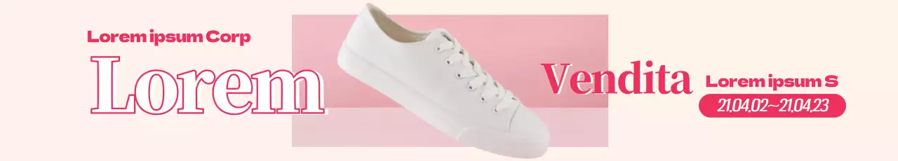 La foto rosa mette in evidenza le offerte di scarpe primaverili