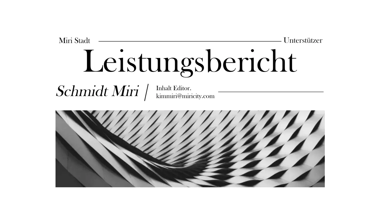 Ein einfacher Schwarz-Weiß-Bericht über die Aktivitäten der Unterstützer