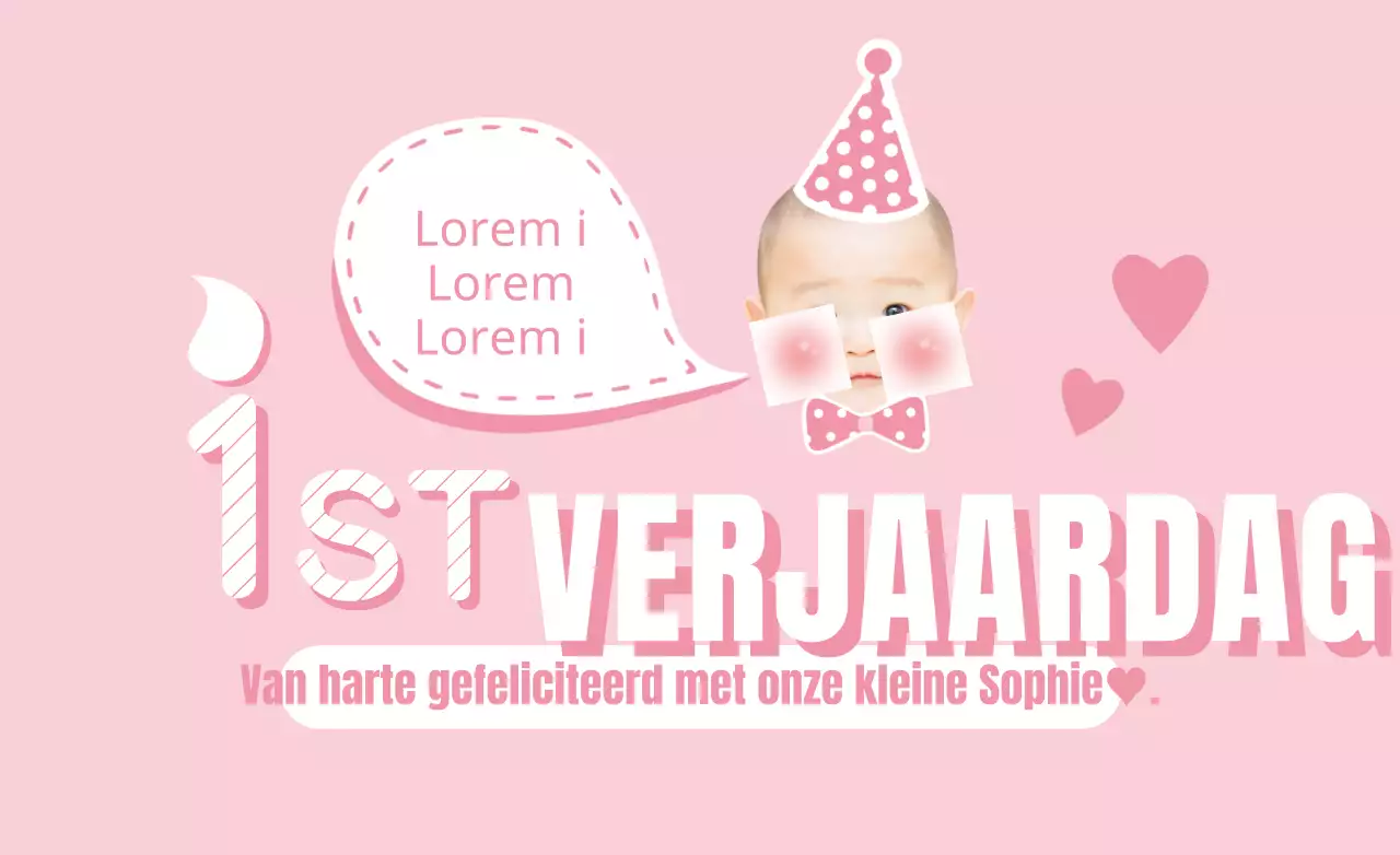 Eerste verjaardagsfeest