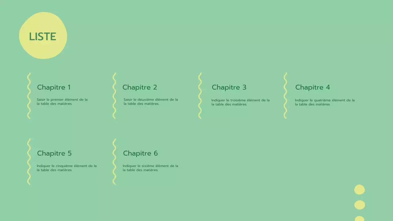 Un vert frais, une présentation psychologique arrondie