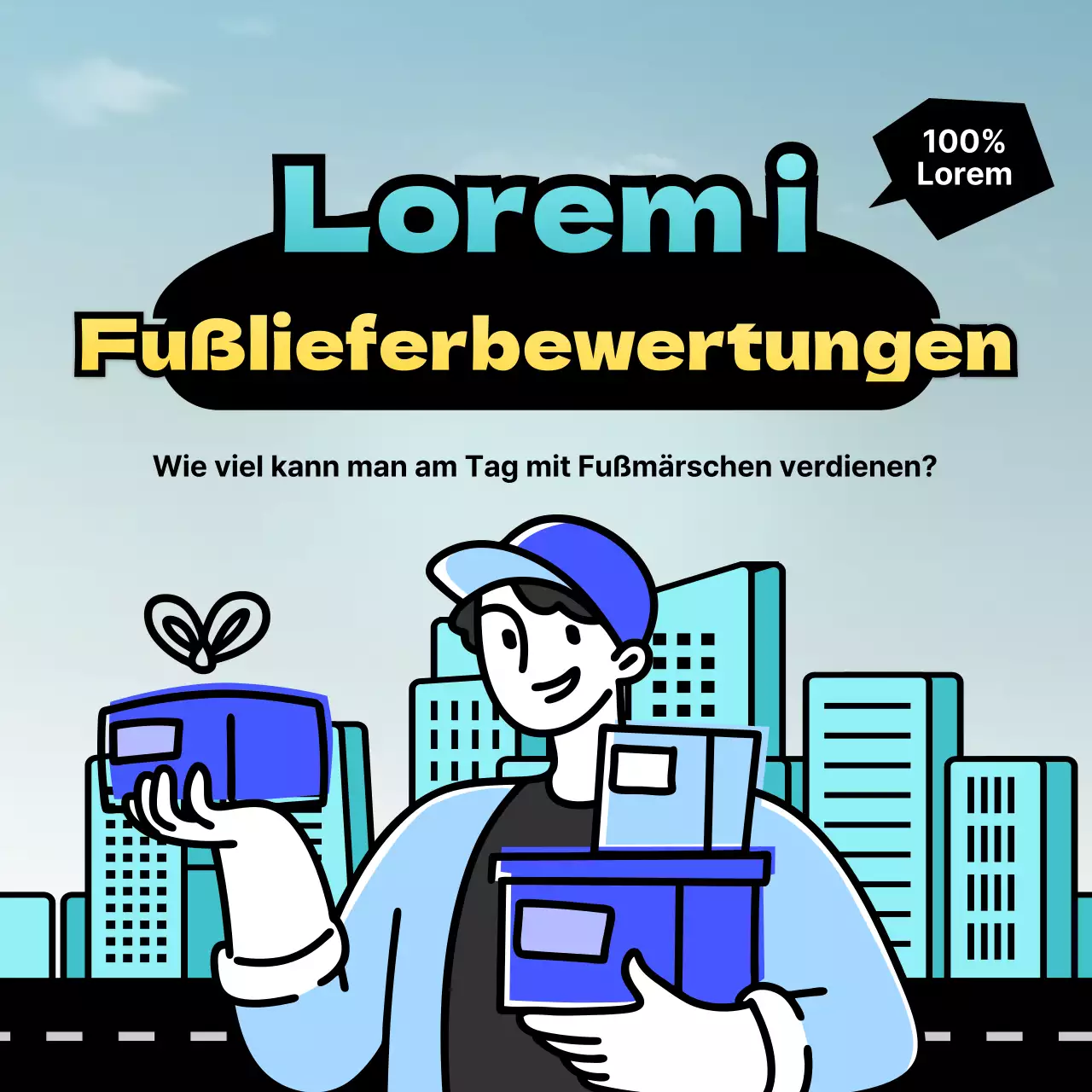 Überprüfung von DeliveryConnect zur Fußzustellung im Stadtbild