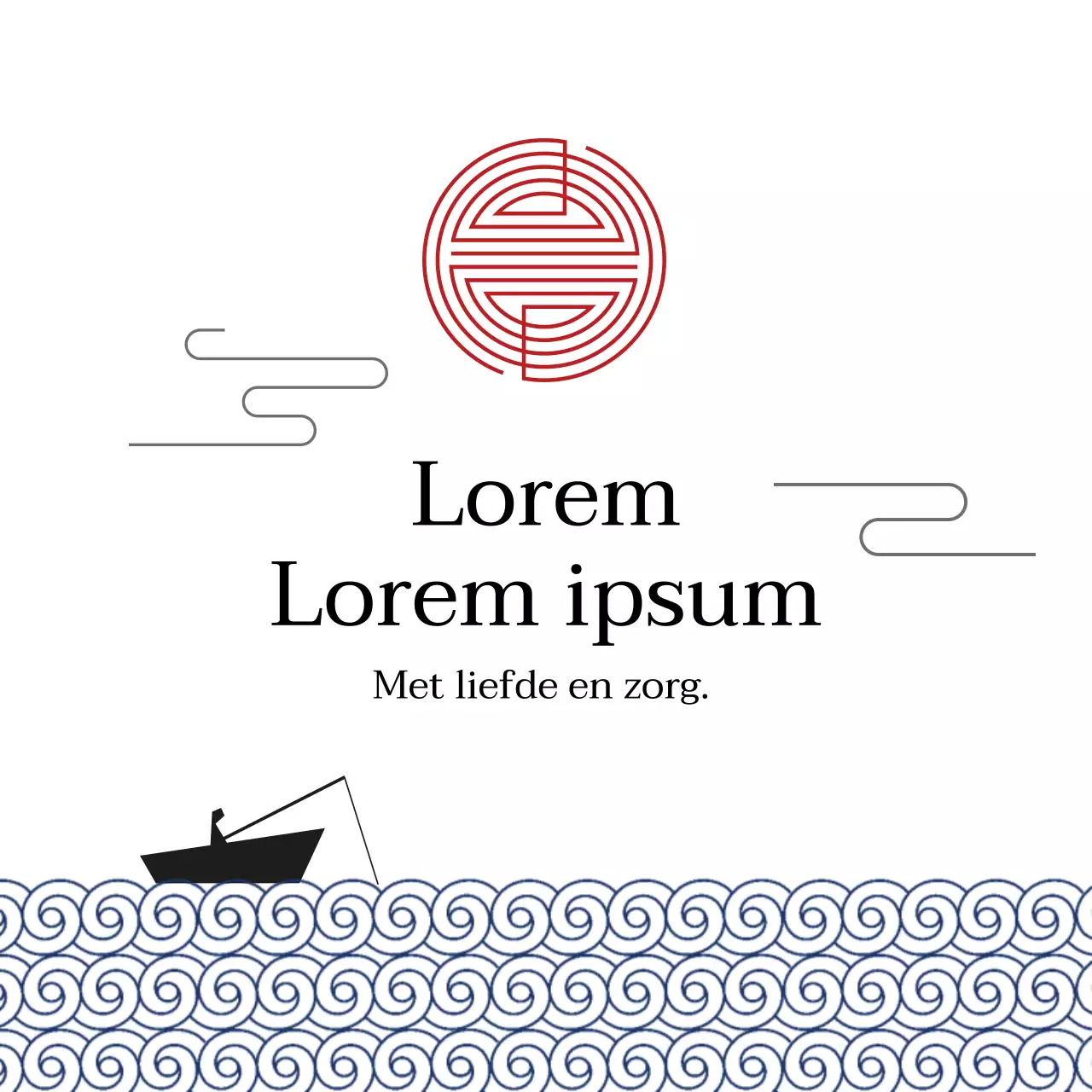 Witte illustratie traditioneel nieuwjaarsgroetlabel