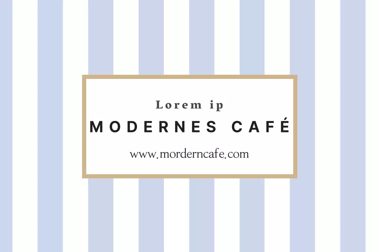 Modernes Cafe