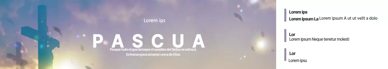 Estandartes de Pascua del personal de la iglesia