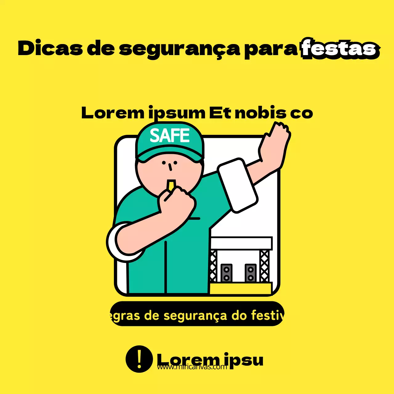 Conselhos de segurança para as festas