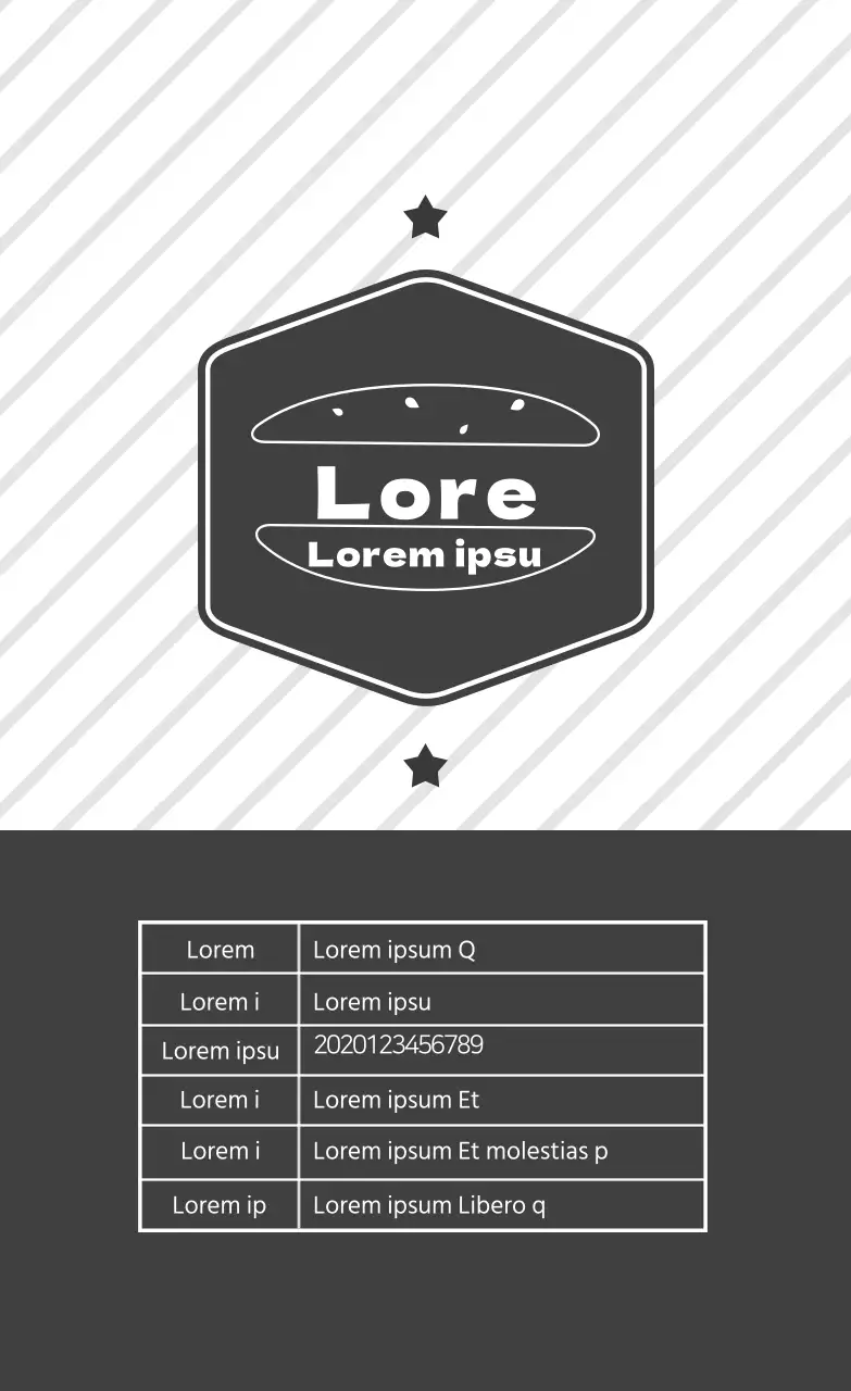 Etiquetas de rayas grises para bocadillos