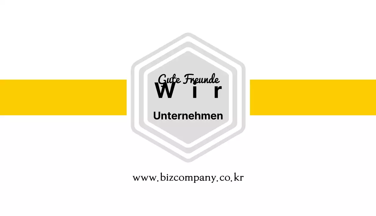 Gelbe Firmenvisitenkarte