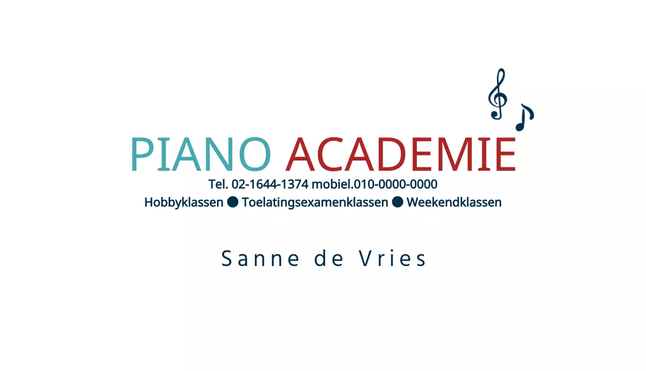 Piano Academie