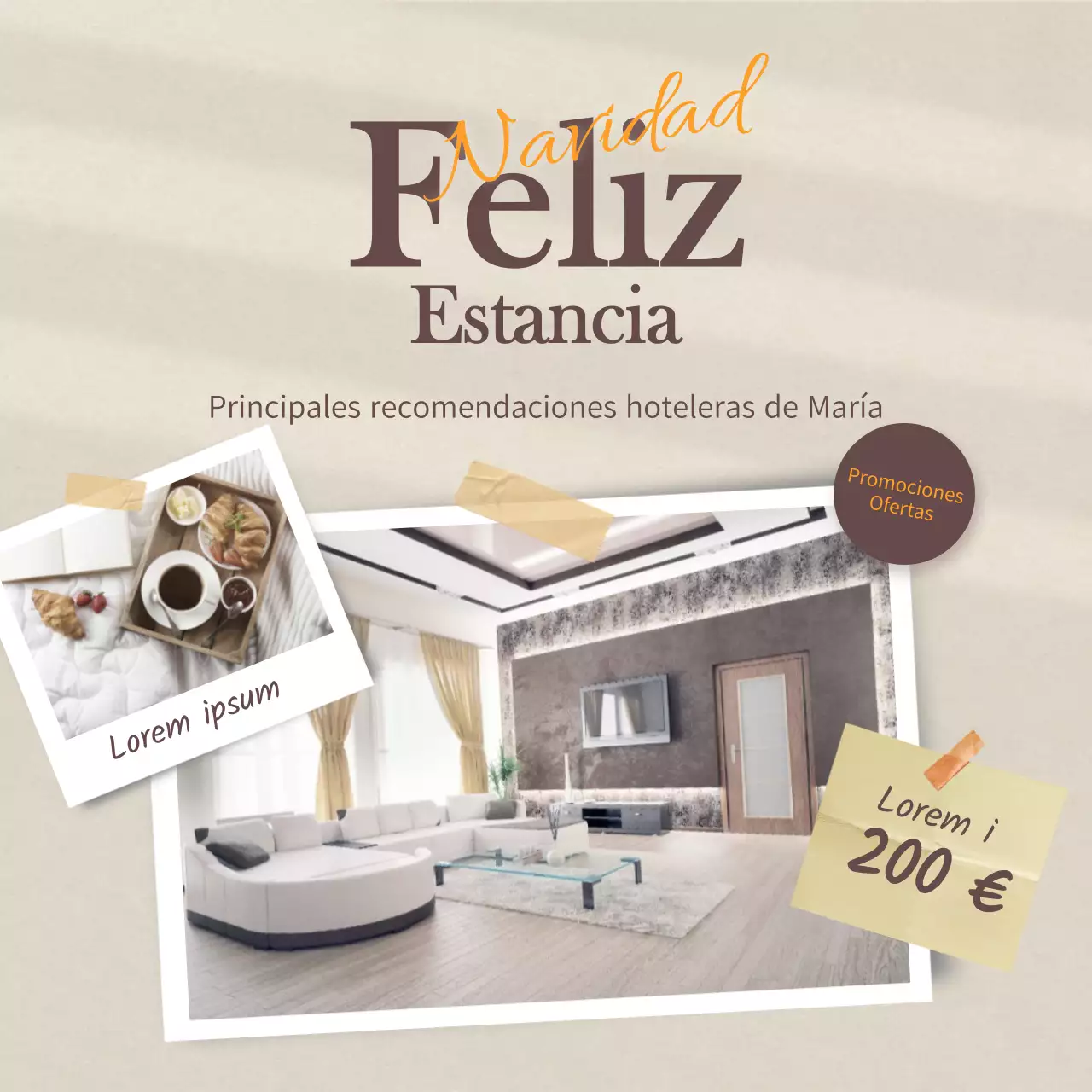 Ofertas de hoteles en Navidad de Polaroid Pictures