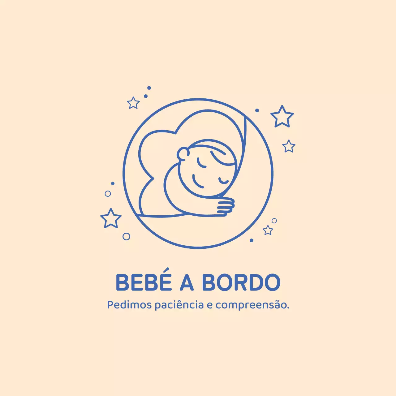 Ilustração em azul damasco com uma criança a cavalgar