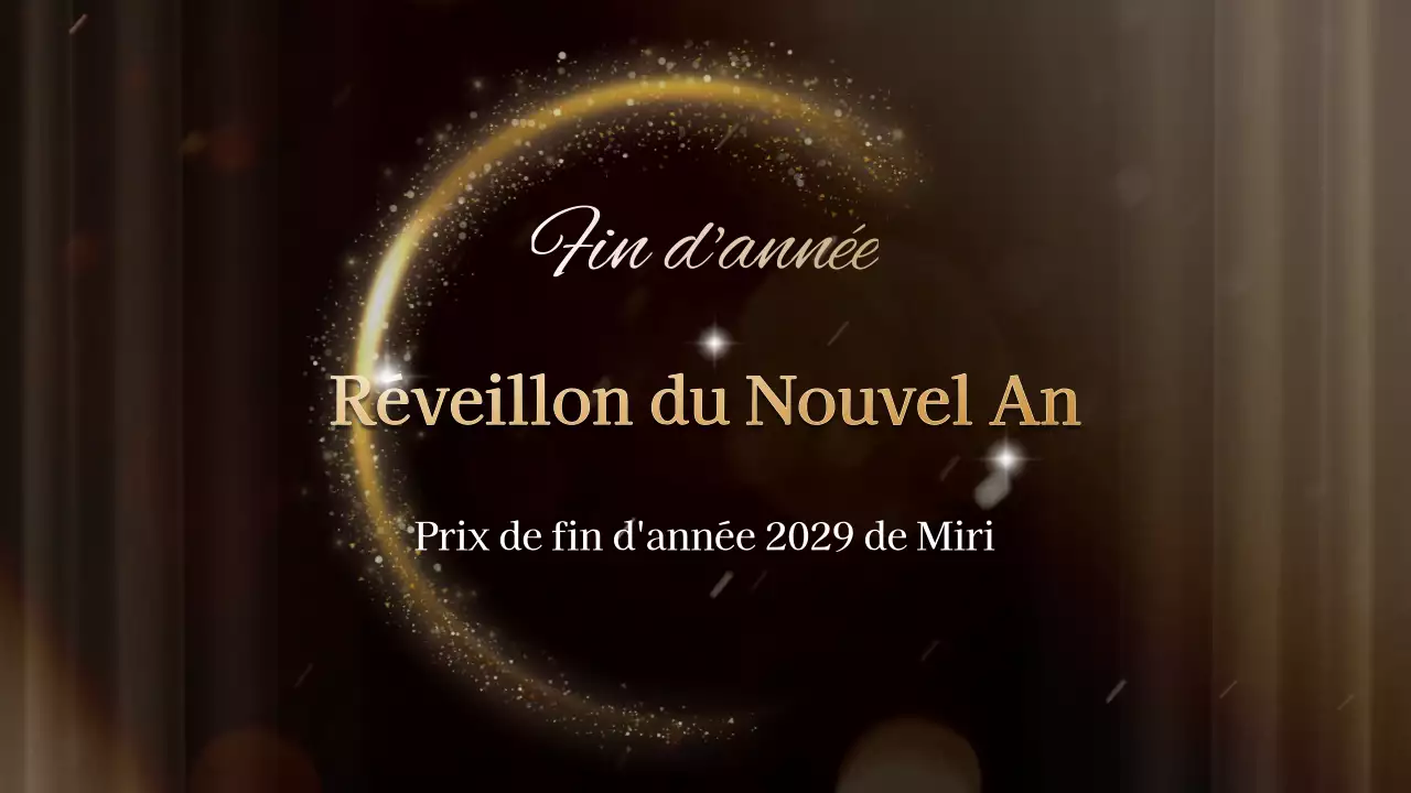 Une soirée conceptuelle de remise de prix en or et noir