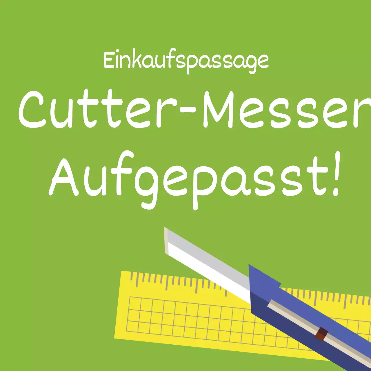 Vorsicht mit Besteck