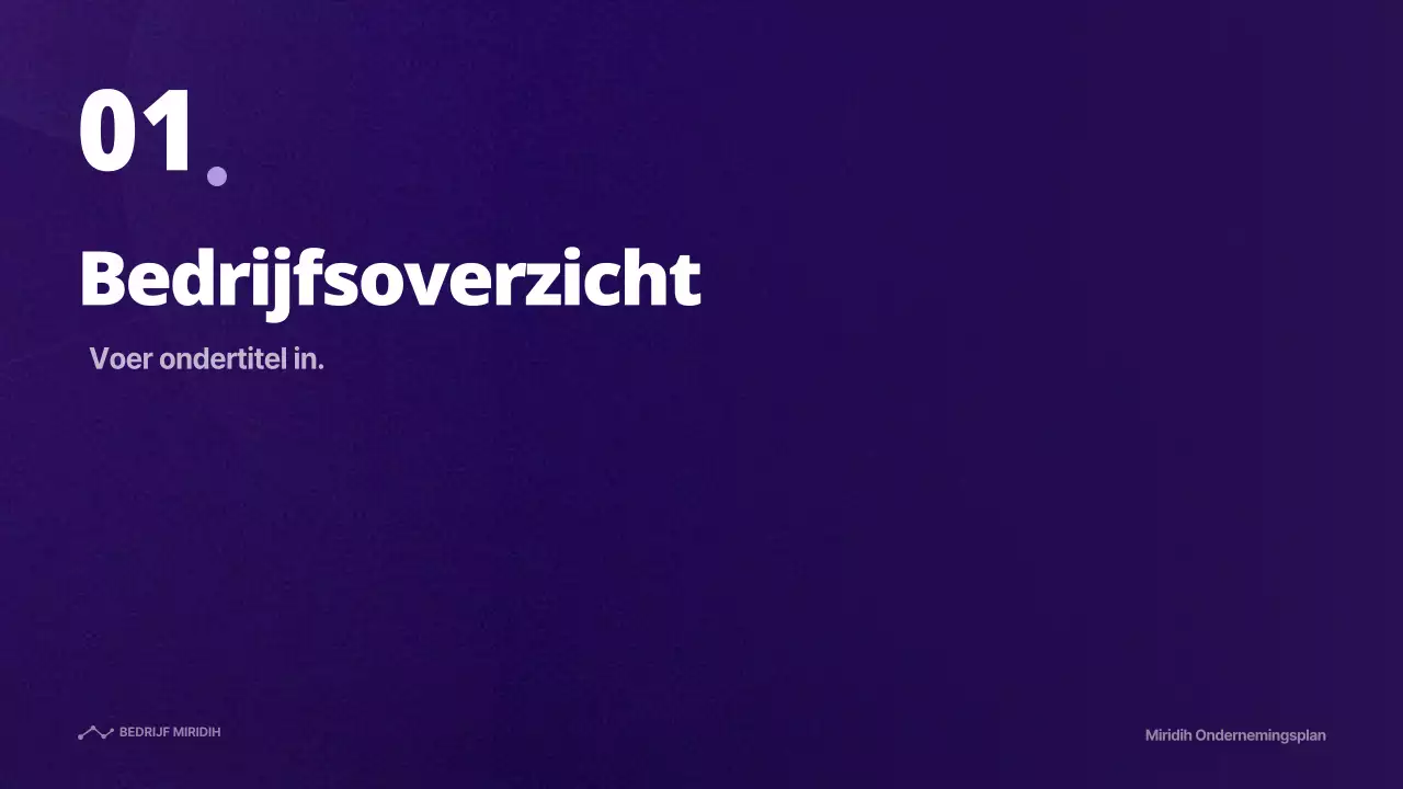 Businessplan met een paars gradiëntconcept