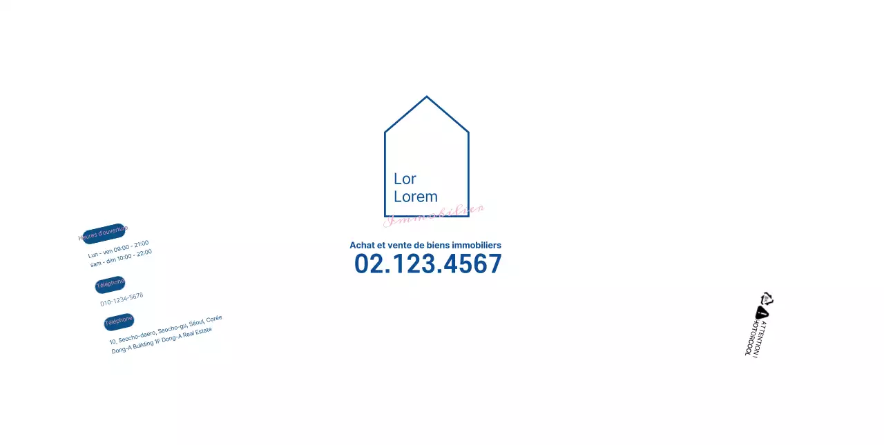Illustration de l'immobilier en blanc et lignes épurées