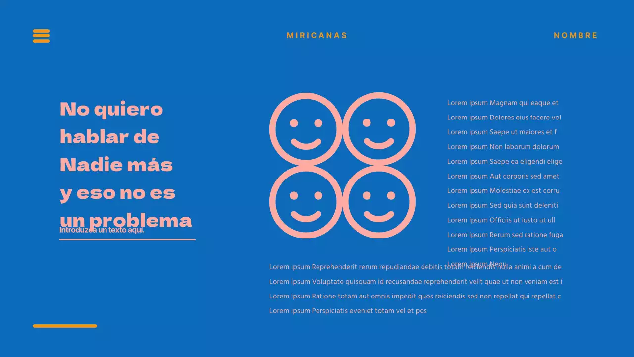 Presentaciones únicas