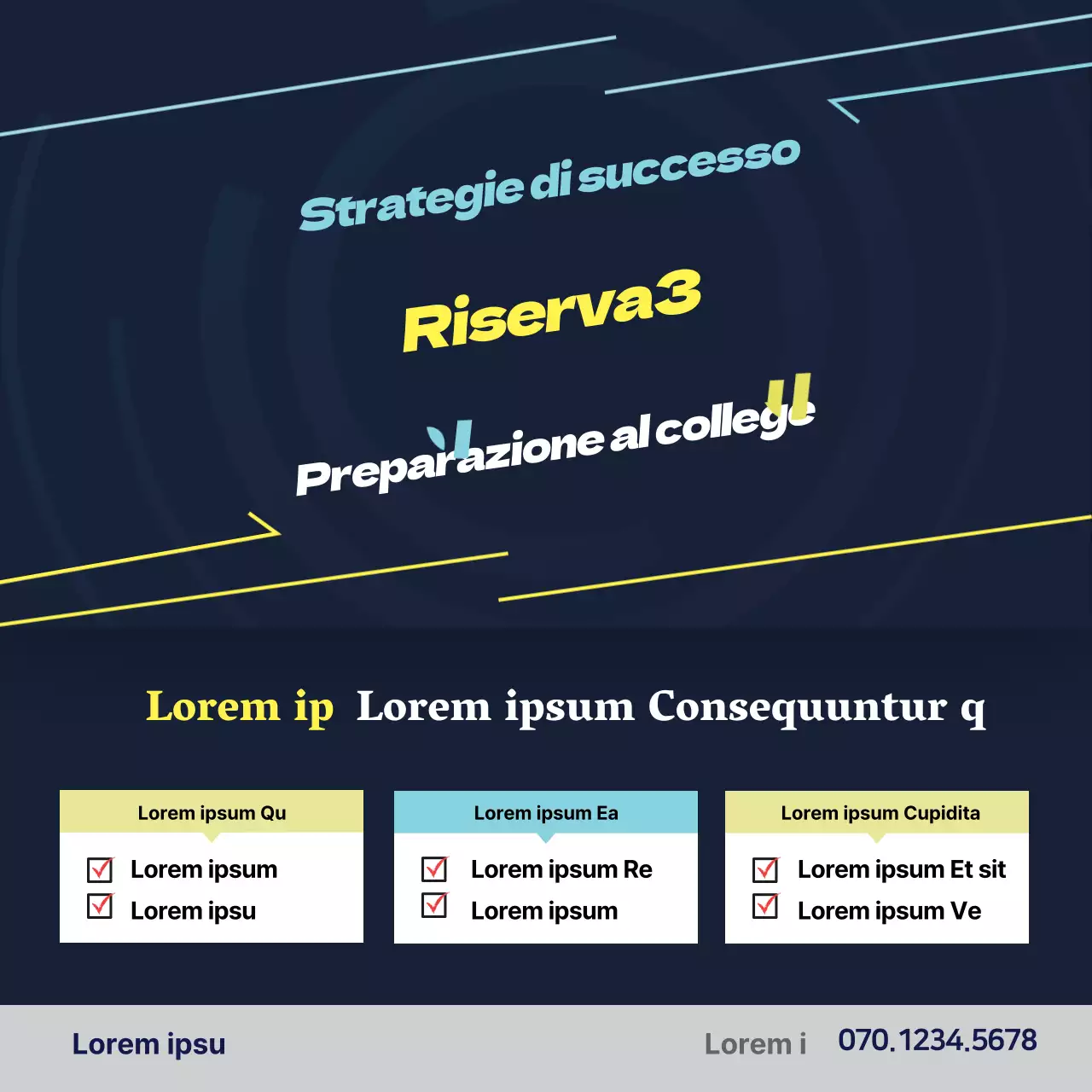 Enfasi di scrittura dell'uccello blu Promozione scolastica di ammissione ordinata