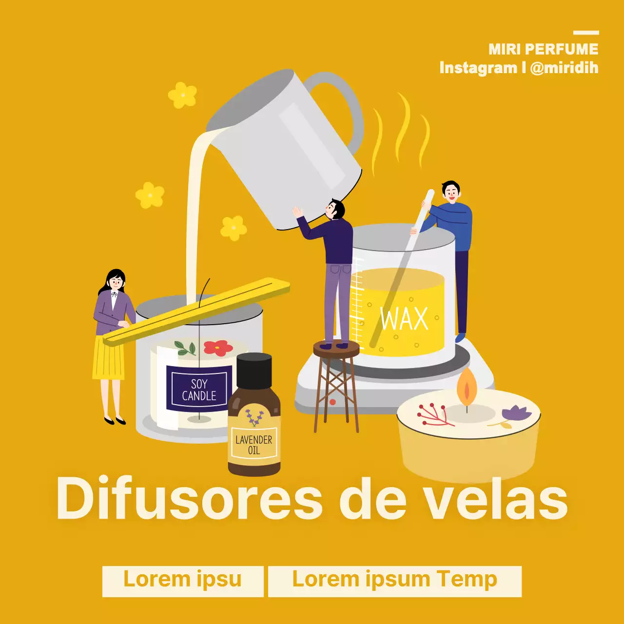 Oficina de difusor de velas