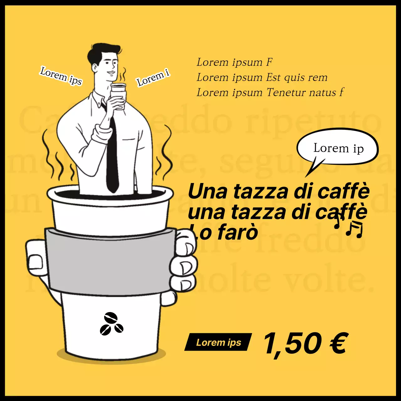 La parodia del barista Choi Joon Choi dell'Università di Yellow Pisik Evento di caffè scontato