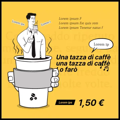 La parodia del barista Choi Joon Choi dell'Università di Yellow Pisik Evento di caffè scontato