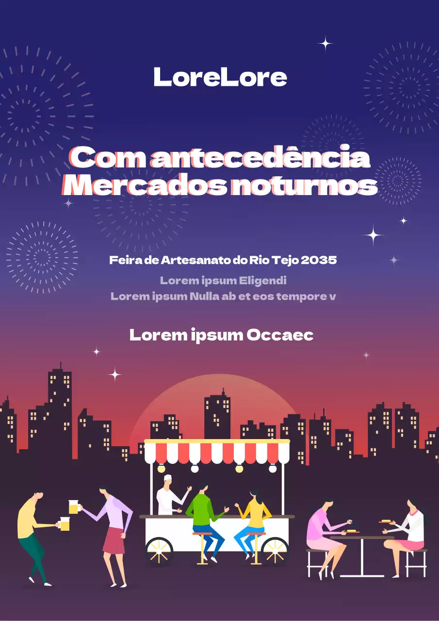 Eventos com paisagens nocturnas azuis