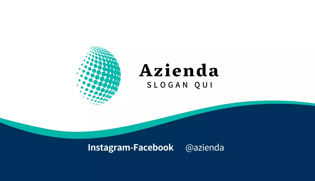 logo blu foto azienda pulita