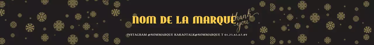 Café hollandais avec une touche de noir et d'or pour Noël