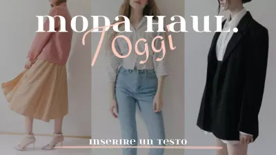 Layout fotografico Fashion Howl in grigio rosa corallo