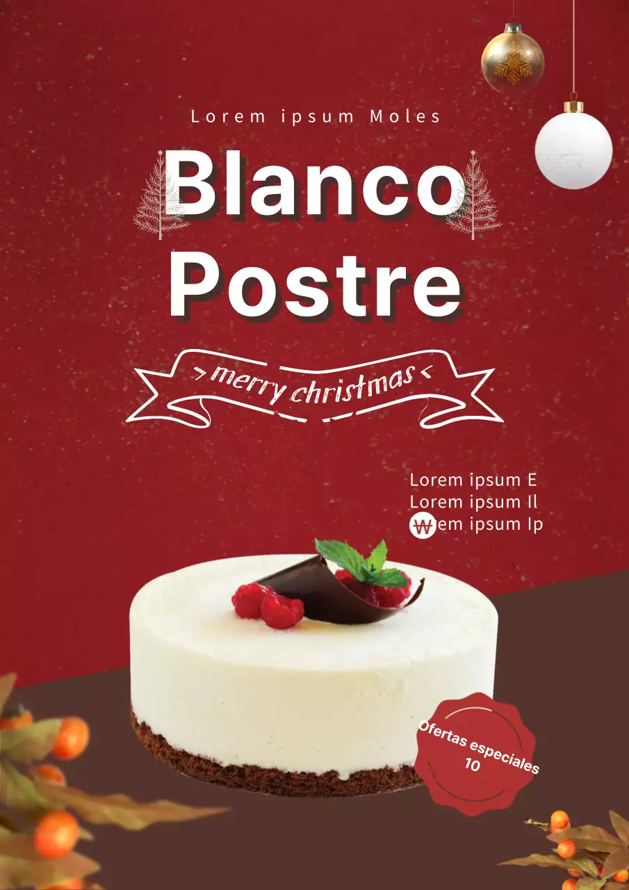 Pasteles de Navidad rojos y lujosos a la venta