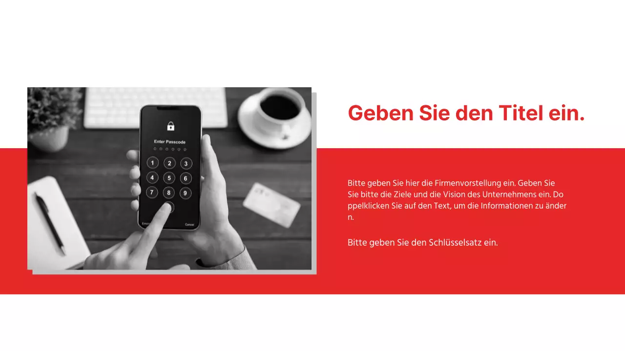 Präsentation für Geschäftsberichte