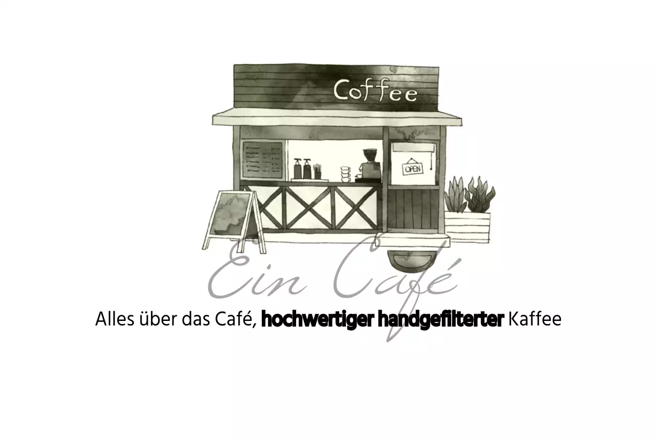 Kaffee von Hand gebrüht