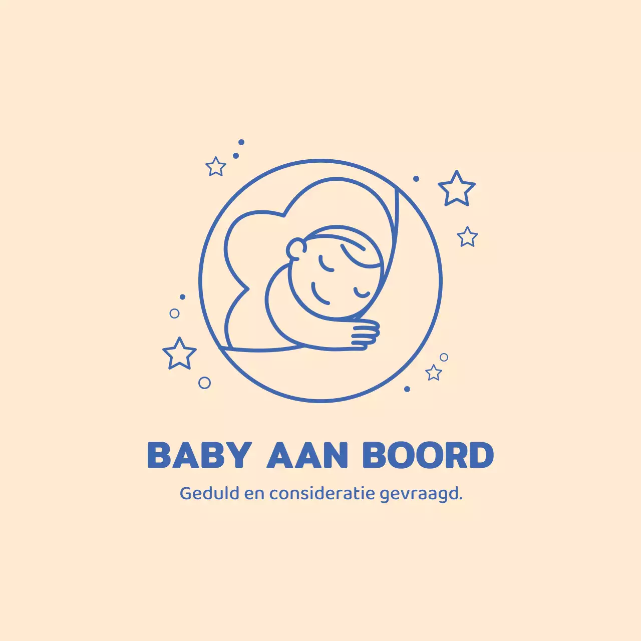 Abrikoosblauwe illustratie met een kind dat rijdt