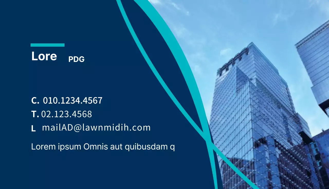 logo bleu photo propre entreprise entreprise