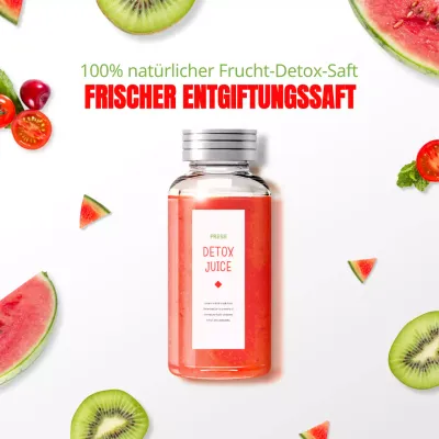 Bild auf weißHervorgehobene FrüchteDetox