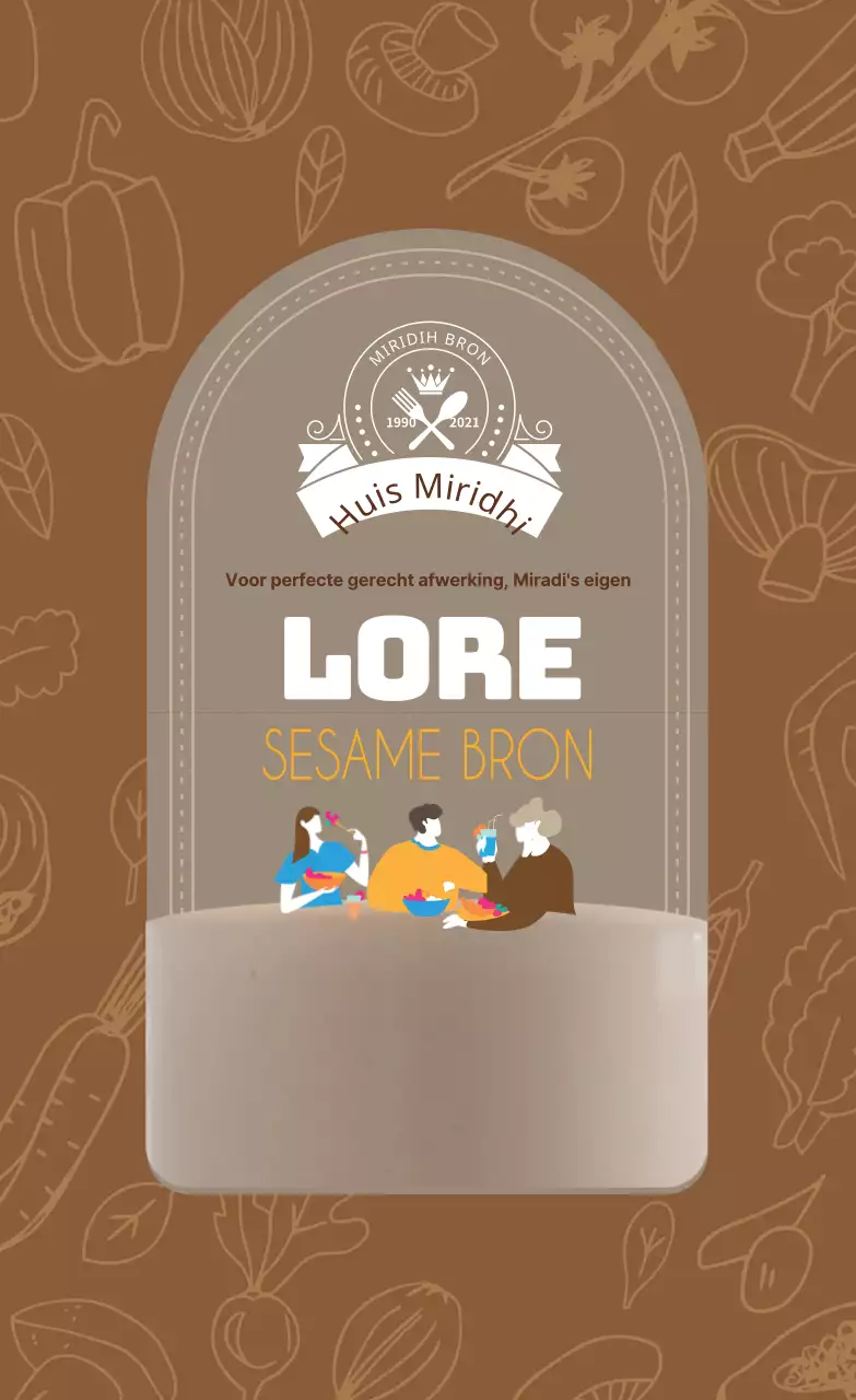 Bruine foto vintage voedsel sesam saus label