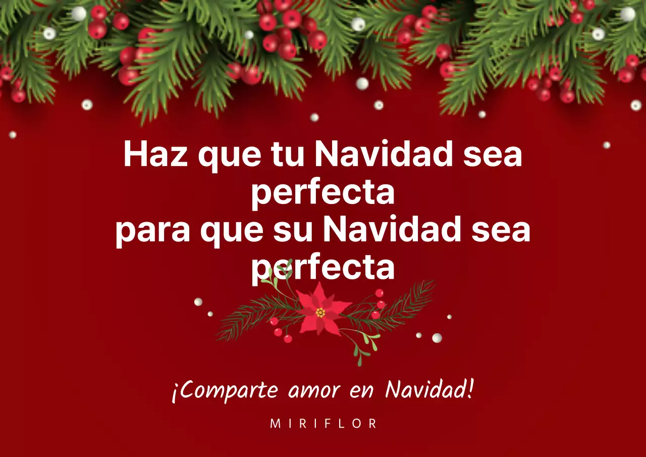 Corona roja Floristería Paisaje navideño Póster