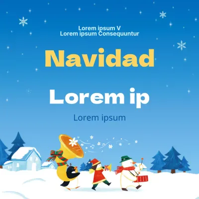 Cuadrados de Navidad de la Escuela Bíblica Nieve Azul Claro