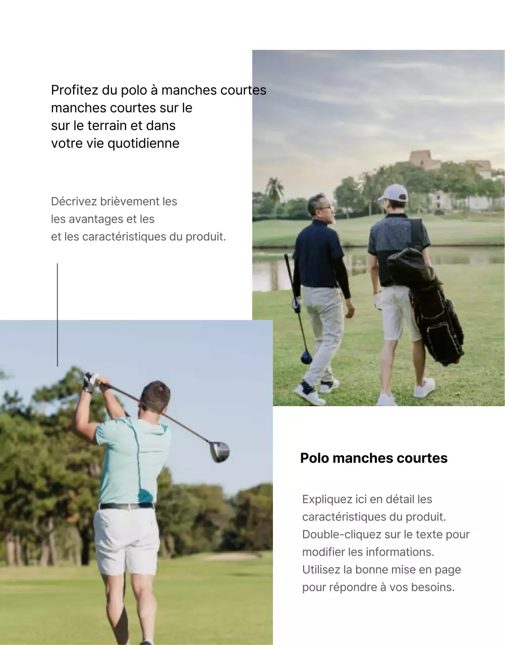 En savoir plus sur les vêtements de golf simples et modernes