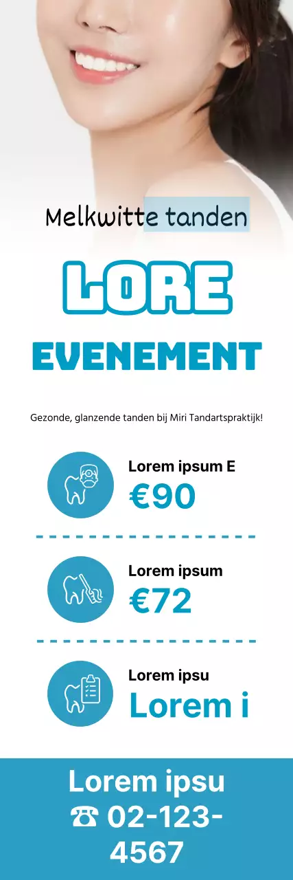 Blue Dentist Tanden Bleken Evenement