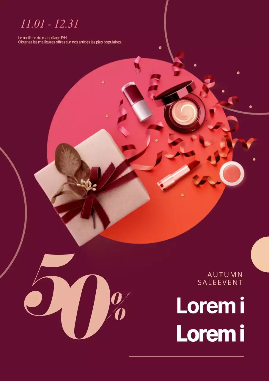 Vente de produits de beauté