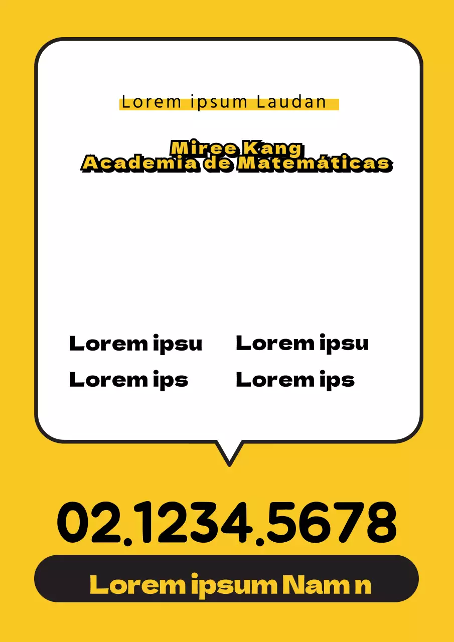 Promoción escolar sencilla con bocadillos amarillos y negros