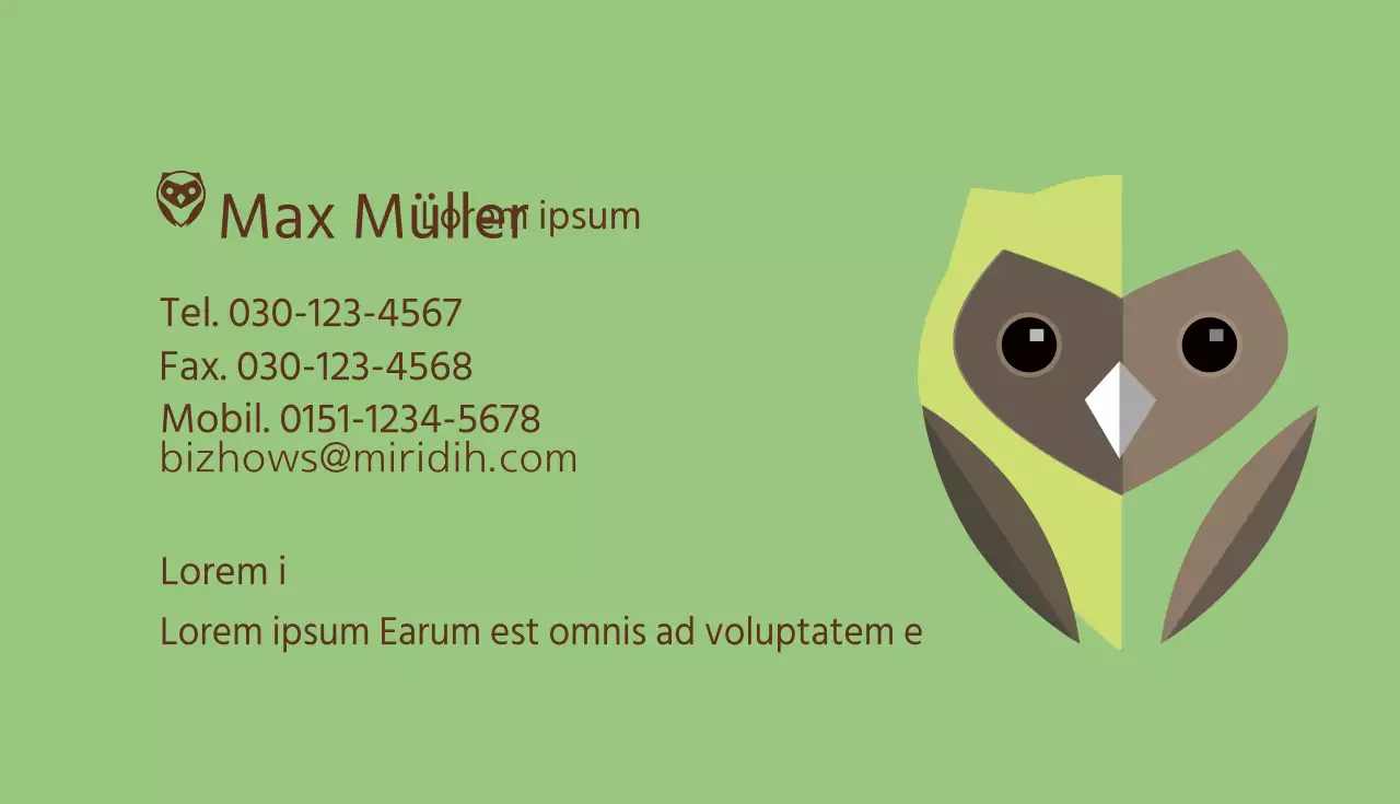 Visitenkarten für Unternehmen